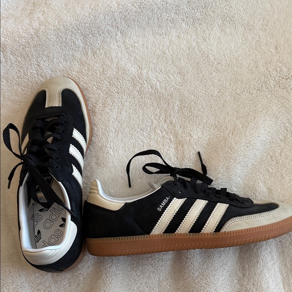 adidas Shoes - Adidas Samba Black and Cream Sneakers Women’s size 9.5